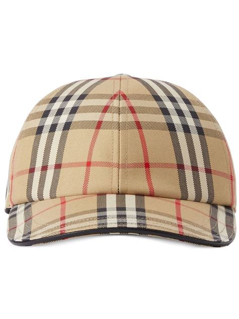 burberry london baseball hat|Burberry check cotton baseball cap.